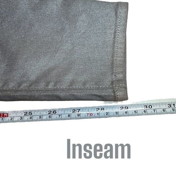 NWT Old Navy Rockstar Super Skinny mid rise silver gray shimmer jeans women’s 12 - Picture 11 of 11